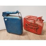 2 VINTAGE PETROL CANS