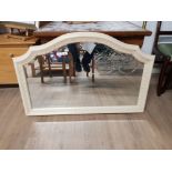 MARBLE FRAMED BEVELLED EDGED OVERMANTLE MIRROR