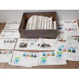 LARGE QUANTITY OF BRITISH FIRST DAY COVERS DATES RANGING FROM 1969-1983 A DUPLICATED RANGE OF OVER