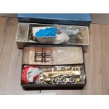 2 BOXES CONTAINING A TOBY AUTHENTIC SCALE MODEL BRASS TRAIN WITH CARRIAGE FOR MODEL RAILROADER IN