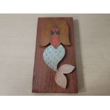 HORNSEA POTTERY JOHN CLAPPISON MURAMIC MERMAID PLAQUE