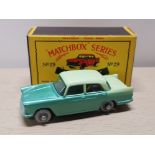 VINTAGE MATCHBOX DIE CAST CAR AUSTIN A55 WITH ORIGINAL BOX