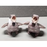 PAIR OF DANISH BING AND GRONDAHL PORCELAIN SPARROW CHICKS