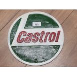 CAST METAL CASTROL SIGN