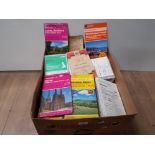 A BOX CONTAINING A VERY LARGE AMOUNT OF ORDNANCE SURVEY MAPS