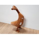 LARGE WOODEN DUCK BY DCUK HEIGHT 16 INCHES