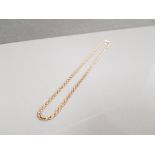 9CT GOLD 18" ROPE CHAIN 5.7G