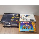 4 BOXED MECCANO SETS INC CONVERSION SET ETC