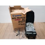 VINTAGE CANON 8Z AUTO PROJECTOR WITH ORIGINAL BOX AND CARRY CASE