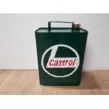 RECTANGULAR CASTROL FUEL CAN UNUSED