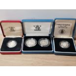 1992 SILVER PROOF TEN PENCE TWO COIN SET WITH CERTIFICATE AUTHENTICITY ALSO INCLUDES TWO SILVER 1