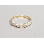 18CT GOLD DIAMOND BAND 2.5G SIZE M