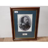 ALFRED LORD TENNISON 1809-1892 POET LAUREATE SIGNATURE FRAMED AND GLAZED TOGETHER WITH A