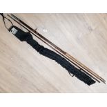 13FT SHAKESPEARE ALPHA CARBON MATCH 3 PIECE FISHING ROD WITH PROTECTIVE BAG