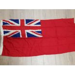 VINTAGE RED DUSTER FLAG