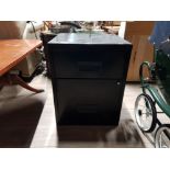 2 DRAWER FILING CABINET IN BLACK