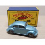 VINTAGE MATCHBOX DIE CAST CAR VOLKSWAGEN WITH ORIGINAL BOX