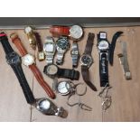 BOX CONTAINING MISCELLANEOUS WRISTWATCHES