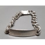 HALLMARKED BIRMINGHAM SILVER ID BRACELET 54.3G