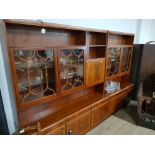 LARGE 4 SECTION REPRODUCTION DISPLAY WALL UNIT