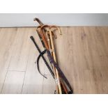 BUNDLE OF 7 WALKING STICKS