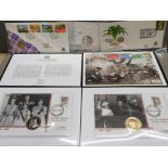 6 DIFFERENT COIN COVERS INCLUDES CENTURY OF SCOUTING 50P AND CHURCHILL FIRST DAY COVER PLUS 3