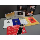 LOT COMPRISING 5 COINS INCLUDES THREE 1983 1 POUND COINS AND TWO 2 POUND COINS 1989 AND 1995 ALL