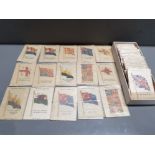 KENSITAS 1934 SILK FLAGS OF THE BRITISH EMPIRE MOSTLY IN ORIGINAL PACKETS