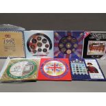 UK ROYAL MINT CIRCULATED YEAR SETS 1983, 1987,1990,1994,1997,1998,199 AND 2000 8 COMPLETE SETS IN