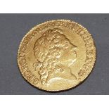 1717 GEORGE I GOLD HALF GUINEA EXTRA FINE CONDITION