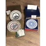 5 COLLECTORS PLATES INC WEDGWOOD AND SPODE