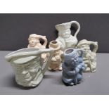 6 HORNSEA POTTERY CHARACTER JUGS