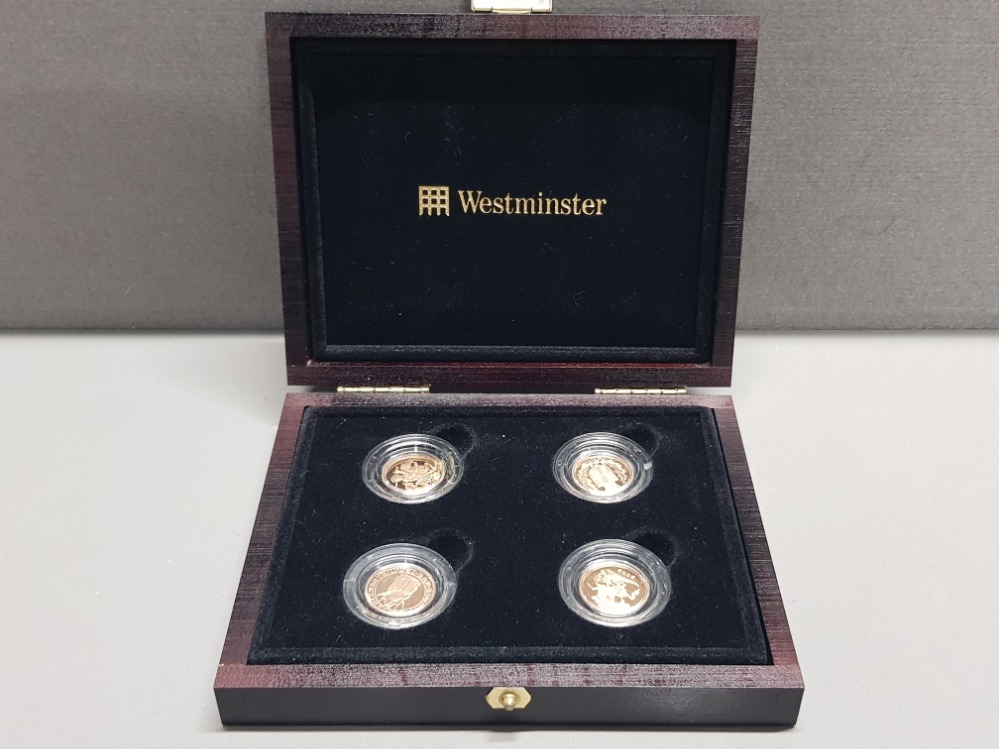 FOUR DIFFERENT GOLD PROOF UK HALF SOVEREIGNS DATED 1989, 2002, 2005 AND 2009 ALL IN CAPSULES AND IN - Image 3 of 3