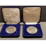 2 X PARSONS TURBINE GENERATOR CENTENARY COMMEMORATIVE MEDALS ISSUED TO STAFF 1864-1984 RARE