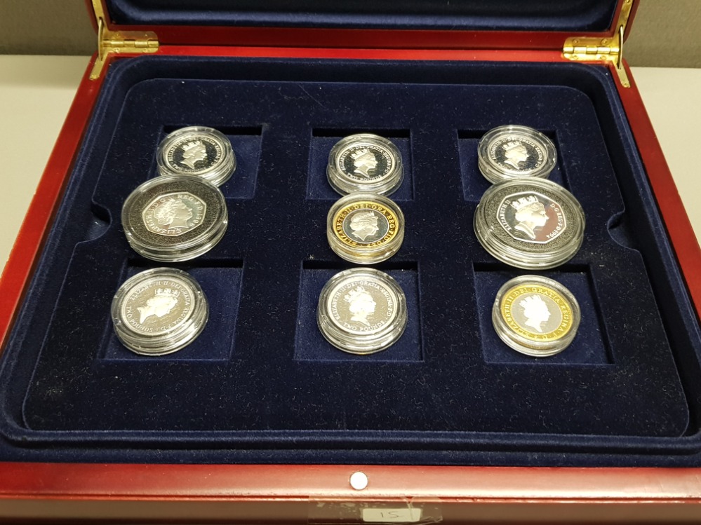 9 UK ROYAL MINT SILVER PROOF COINS 1986,1989 2 POUND COINS PLUS 1994 BANK OF ENGLAND, 1995 DOVE, - Image 2 of 3