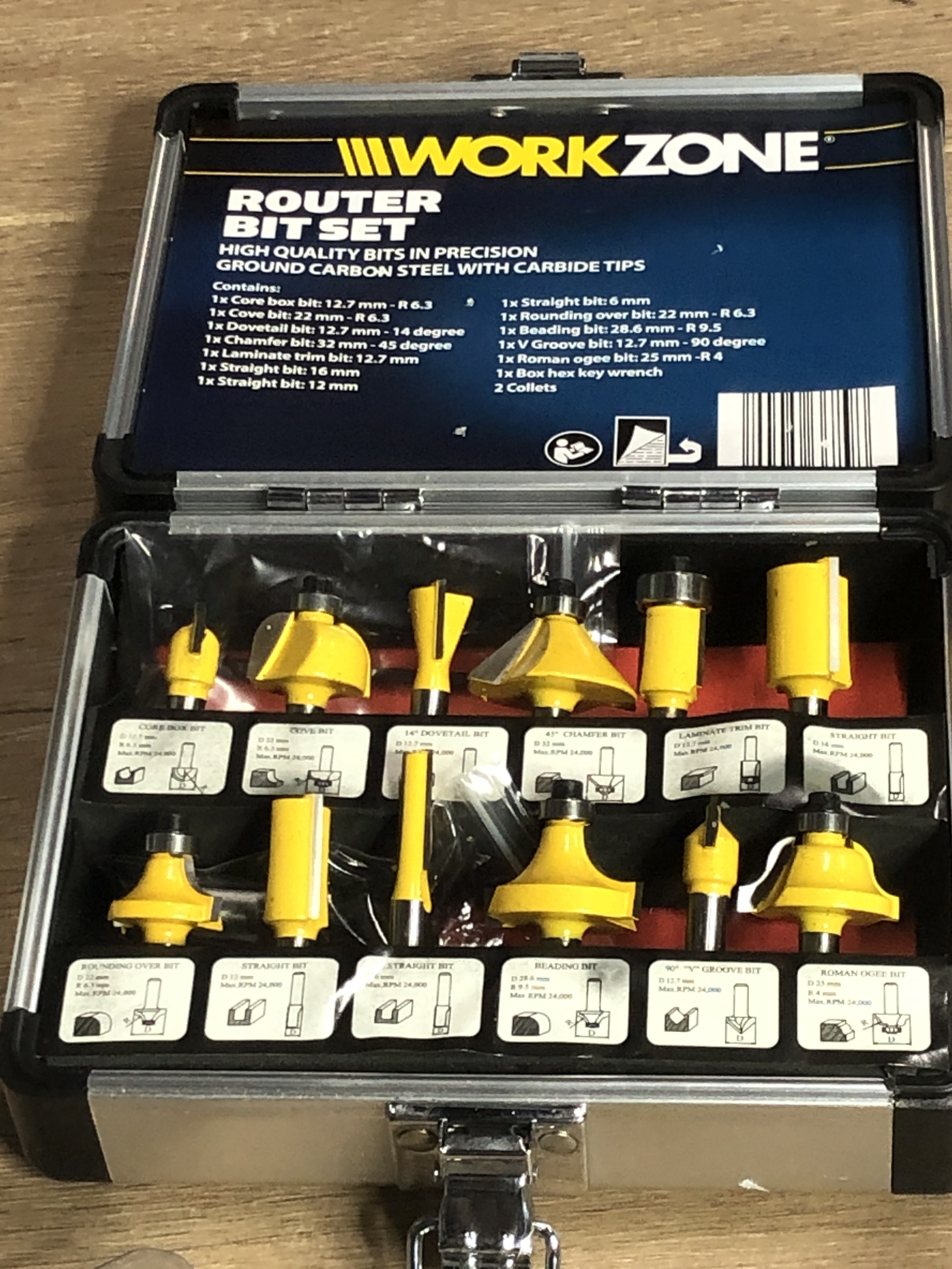 A PARKSIDE ROUTER TOGETHER WITH COMPLETE WORKZONE ROUTER BIT SET - Image 2 of 2