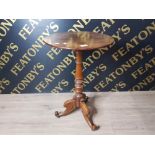 18TH CENTURY WINE SIDE TABLE IN MAHOGANY NICE PATINA ON TRIPOD BASE