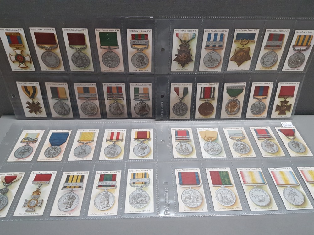 COMPLETE SET OF 50 GOOD TO FINE CONDITION TADDY CIGARETTE CARDS 1912 BRITISH MEDALS AND RIBBONS - Image 2 of 3