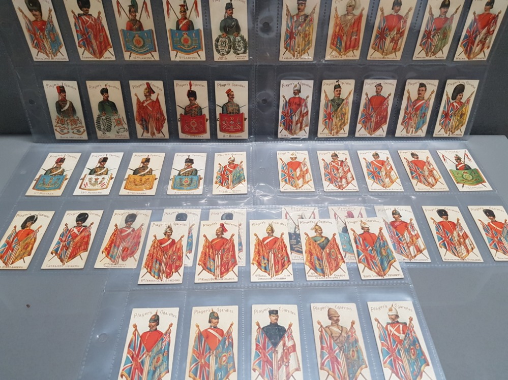 RARE COMPLETE SET OF 50 JOHN PLAYER CIGARETTE CARDS 1900 MILITARY SERIES IN GOOD CONDITION ABOUT 5