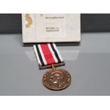 SPECIAL CONSTABULARY SERVICE MEDAL WILLIAM K BAMBOROUGH NORTHUMBERLAND