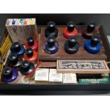 TRAY CONTAINING MISCELLANEOUS VINTAGE DRAWING INK IN DIFFERENT COLOURS