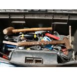 ZAG TOOL BOX CONTAINING MISCELLANEOUS HAND TOOLS