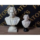 2 X BEETHOVEN BUSTS