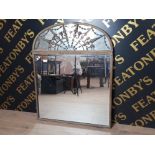 BEAUTIFUL HEAVY BEVELLED EDGED MIRROR 79CMS X 1M