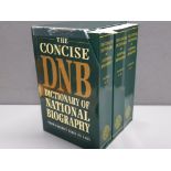 THE CONCISE DNB DICTIONARY OF NATIONAL BIOGRAPHY VOLUMES 1,2 AND 3 SET