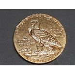 USA 1911 GOLD FIVE DOLLARS INDIAN HEAD COIN