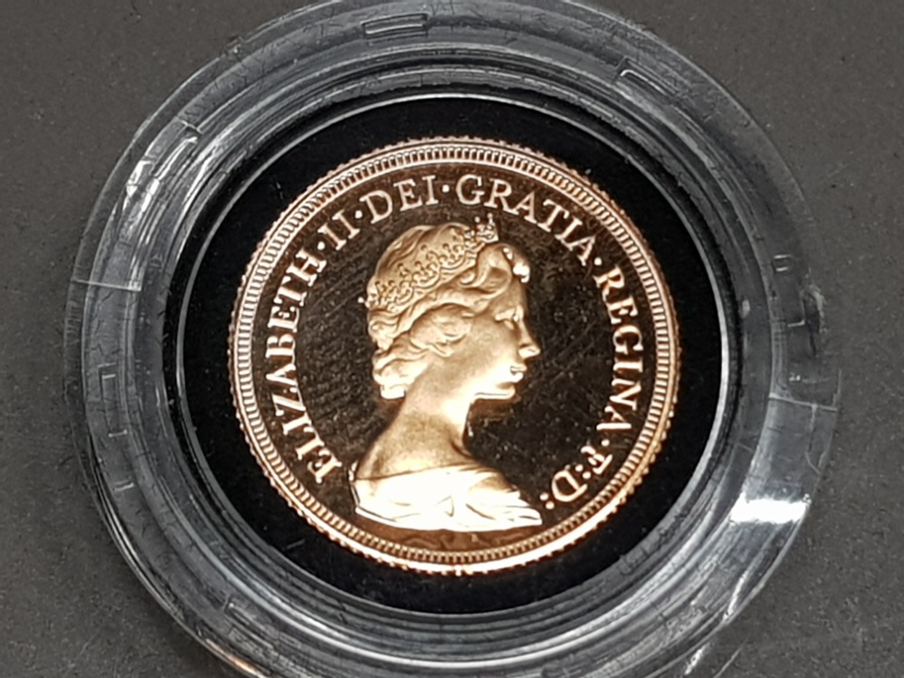 UK ROYAL MINT 1980 GOLD PROOF SOVEREIGN IN PRESENTATION CASE