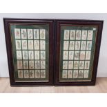 SET OF 50 JOHN PLAYER 1923 CIGARETTE CARDS OF CHARACTERS FROM DICKENS IN 2 FRAMES FINE CONDITION