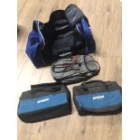 4 ASSORTED BAGS INC ADIDAS SPORTS BAG 2 ERBAUER WORK BAGS PLUS ONE OTHER