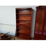 LARGE REPRODUCTION BOOKCASE FITTED WITH 2 DRAWERS 76 X 36 INCHES